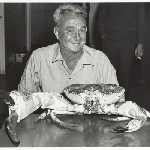 Cover image for Photograph - Man with 18.5 pound crab