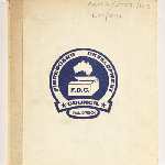 Cover image for Photograph - Photograph album of Fibreboard Development Council (Tas. Division) - manufacturing, packing, shipping of apples - "Tasmanian Cell-packed apples"
