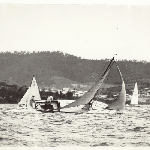 Cover image for Photograph - Racing in rough weather on Derwent River