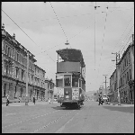 Cover image for Photograph - celluloid negative - Hobart - double decker tram