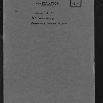 Cover image for M105 G.E. Shaw, England [prospective settlement enquiry]
