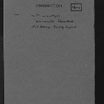 Cover image for M1071 Thomas.W. Rock [prospective settlement enquiry]
