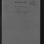 Cover image for M1113 Frederick Burgess [prospective settlement enquiry]