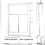 Cover image for Photograph - Visual Aids Centre chart, "Casement window, weatherboard house" (copy)