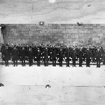 Cover image for Photograph - Territorial Police, group at Hobart (copy) - 2 photographs
