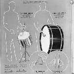 Cover image for Photograph - Instruments of the Orchestra, Side Drum, Bass Drum, Triangle, and Cymbals (copy)