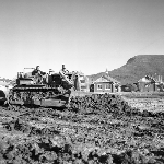Cover image for Photograph - Glenorchy State School, earthmoving equipment