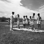 Cover image for Photograph - G.V. Brooks Community School, physical education class
