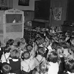 Cover image for Photograph - Puppetry for Schools, infant grades watch a show
