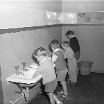 Cover image for Photograph - New Norfolk Pre-School, boys washing hands