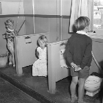 Cover image for Photograph - New Norfolk Pre-School, children in school bathroom