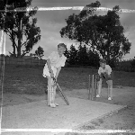 Cover image for Photograph - Kingston School, students playing cricket