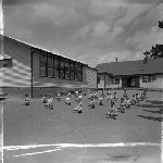 Cover image for Photograph - Kingston School, students "drill"