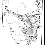 Cover image for Photograph - Map of Tasmania showing the distribution of cattle other than dairy cows in 1945 (copy)