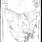 Cover image for Photograph - Map of Tasmania showing the distribution of Telephone and Telecommunications facilities in 1945 (copy)