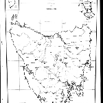 Cover image for Photograph - Map of Tasmania showing Topography in 1945 (copy)