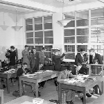 Cover image for Photograph - Hobart Technical High School, chemistry class