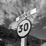 Cover image for Photograph - Burnie area, road sign showing speed limit of 30 m.p.h. and "Burnie"