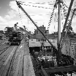 Cover image for Photograph - Smithton, loading timber