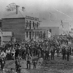 Cover image for Photograph - West Coast Tasmania, town festival in the early days (copy)
