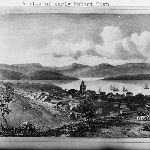 Cover image for Photograph - View of early Hobart Town, painting