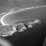 Cover image for Photograph - Eaglehawk Neck, Tasman Peninsula, aerial view showing the Blowhole