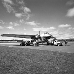 Cover image for Photograph - Cambridge Airport, loading Bristol Freighter