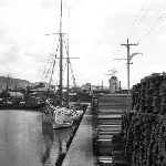 Cover image for Photograph - Timber awaiting shipment