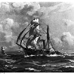 Cover image for Photograph - "Thistle" painting, early steam ship sailed to Van Diemen's Land (copy)