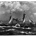 Cover image for Photograph - "Rose" painting, early steam ship sailed to Van Diemen's Land (copy)