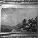 Cover image for Photograph -  Copy of a painting - The main road New Town with the coach Perseverance (Henry Gritten, 1857)