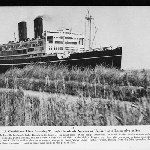 Cover image for Photograph - Suez Canal, ship passing through Suez Canal (copy)