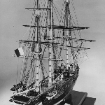 Cover image for Photograph - Model of Baudin's ship "Geographe" (copy)