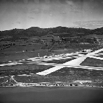 Cover image for Photograph - Cambridge Aerodrome, aerial view of airfield