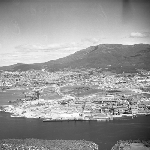 Cover image for Photograph - Hobart, aerial view, Zinc works at Risdon
