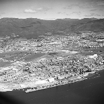 Cover image for Photograph - Hobart, aerial view, Zinc works at Risdon