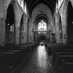 Cover image for Photograph - St. David's Anglican Cathedral, Hobart, looking up the Nave