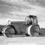 Cover image for Photograph - Hobart, diesel road roller