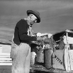 Cover image for Photograph - Hobart, Milkman delivering milk