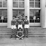 Cover image for Photograph - Junior Technical High School, New Town, group of sports students