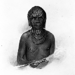 Cover image for Photograph - "Maualargenna, a chief of the East Coast, V. D. L." drawing by T. Bock (copy)