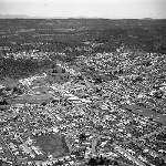 Cover image for Photograph - Launceston, aerial view showing Patons and Baldwins