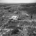 Cover image for Photograph - Launceston, aerial view showing Patons and Baldwins