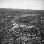 Cover image for Photograph - Launceston, aerial view showing Second Basin Dam