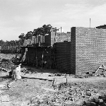 Cover image for Photograph - Taroona High School, early stages of construction