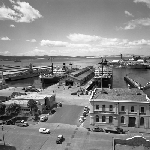 Cover image for Photograph - Hobart Wharves, view from Hydro Electric Commission building