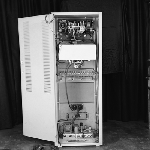 Cover image for Photograph - Public Address System or Centralised Radio Unit, unit with back open