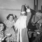 Cover image for Photograph - Visual Aids Centre, Christmas Party, J. Oliver and D. Wallace