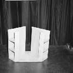 Cover image for Photograph - Back-loading folded Horne cabinet for loudspeaker, possibly student-built