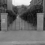 Cover image for Photograph - Elizabeth Street State School, Hobart, entrance gates